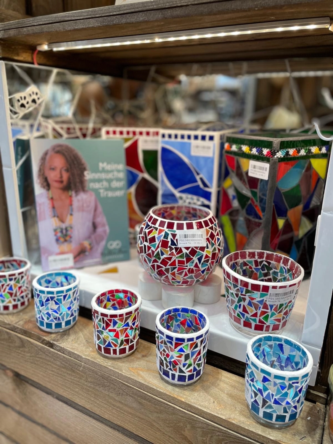 Natlie sitting on white square stool