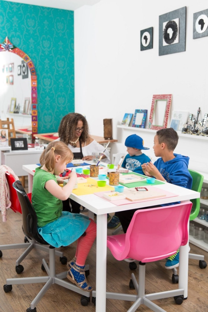 Natlie Ann Löffler, workshop with kids