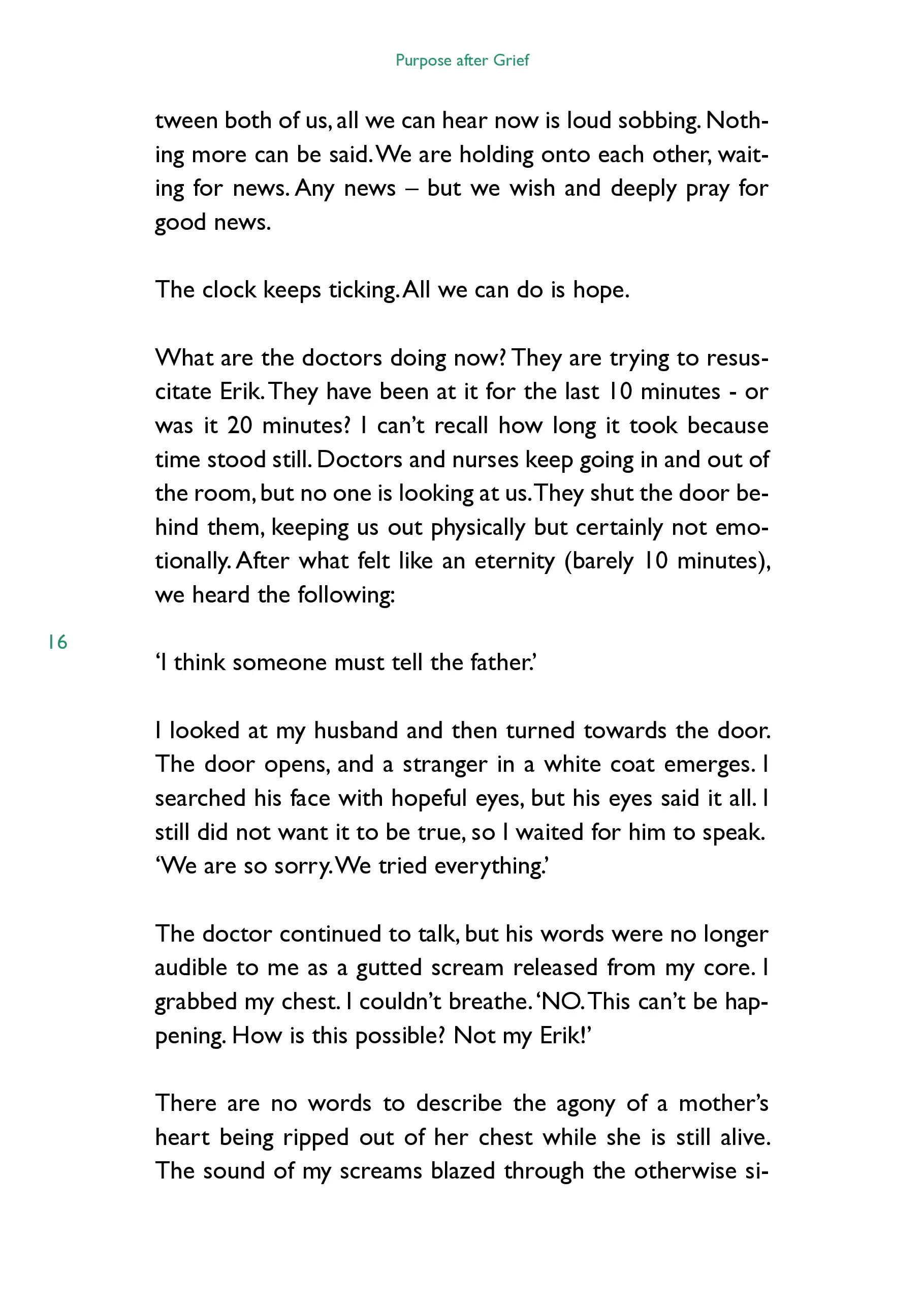 Natlie Ann Löffler, "Purpose after Grief" English adition book samples