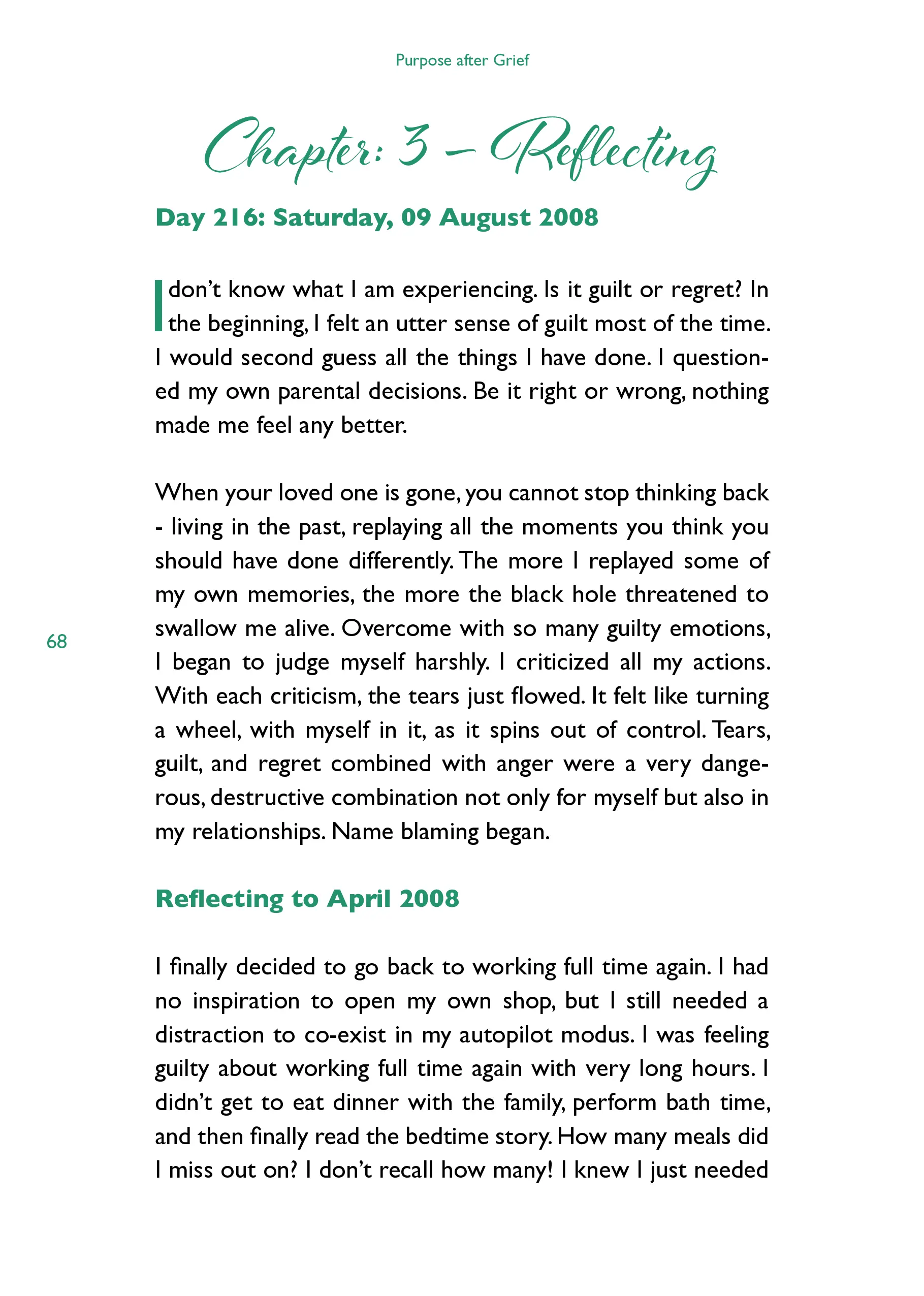 Natlie Ann Löffler, "Purpose after Grief" English adition book samples