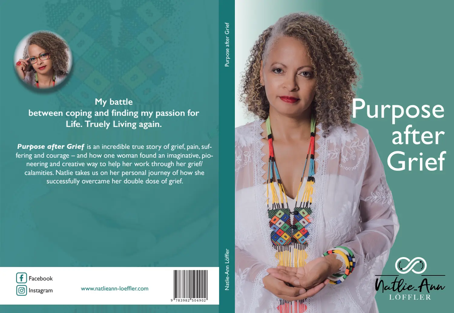 Natlie Ann Löffler, "Purpose after Grief" English adition book cover