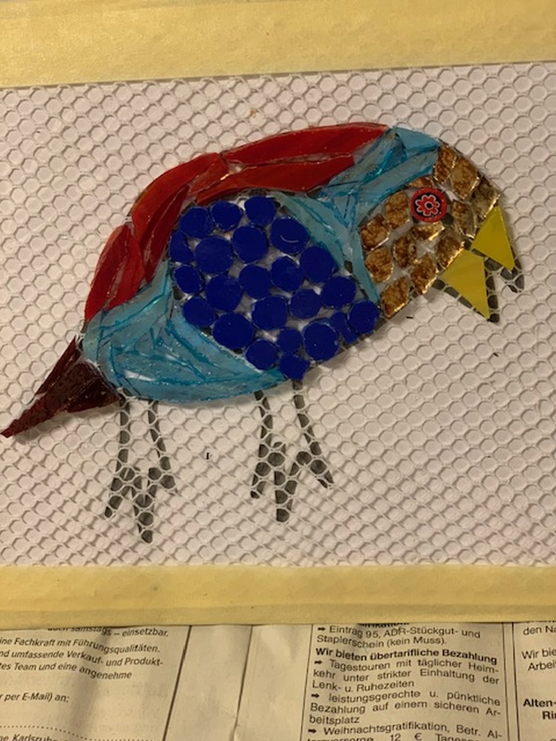 Natlie Ann Löffler, Mosaic art of a bird