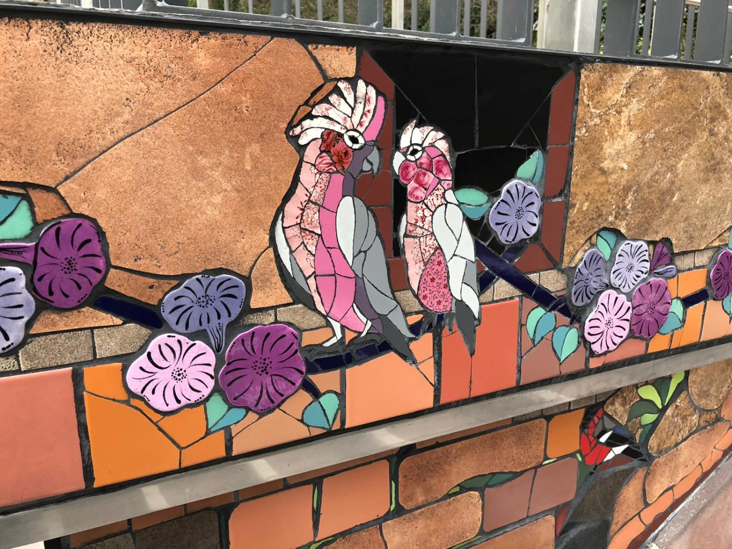 Natlie Ann Löffler, birds pair mosaic art